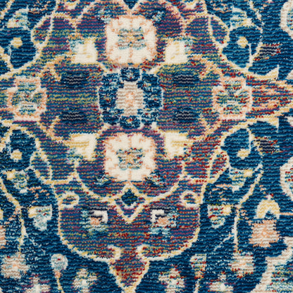 Nourison Home Ankara Global  Navy Multicolor  Transitional