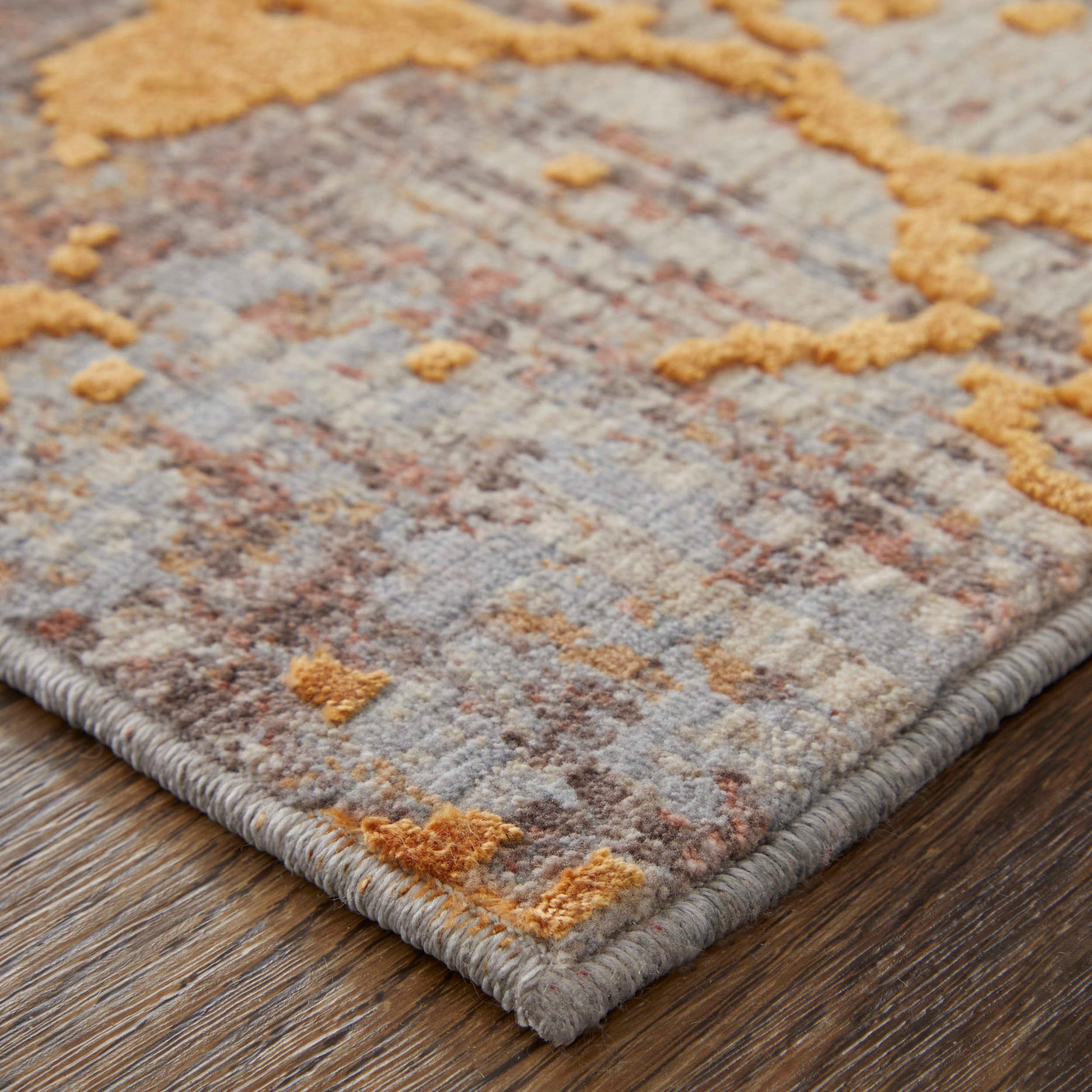 Feizy Pryor  Copper Multi Modern/Casual/Bohemian & Eclectic