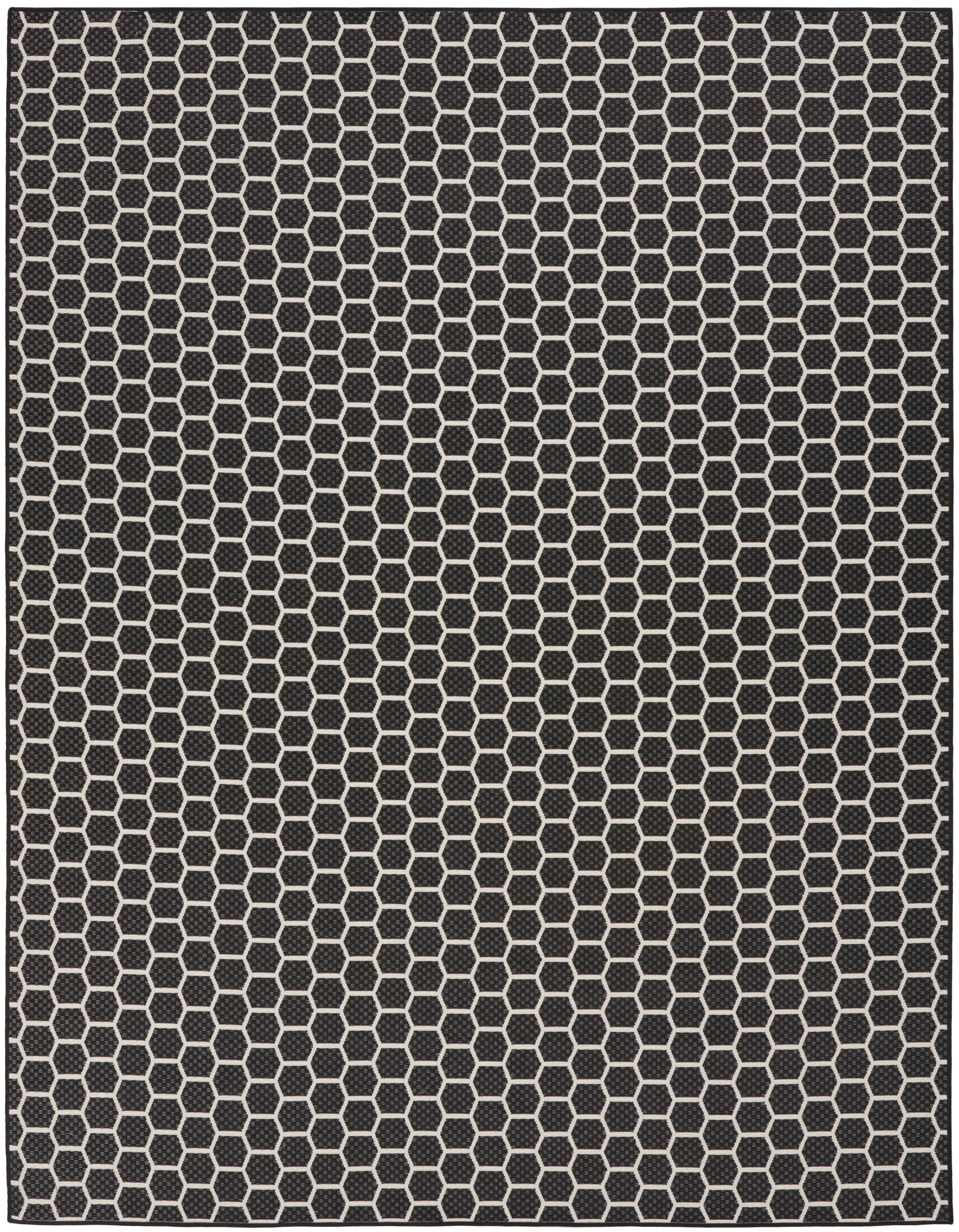 Nourison Home Twist Reversible  Black  Contemporary