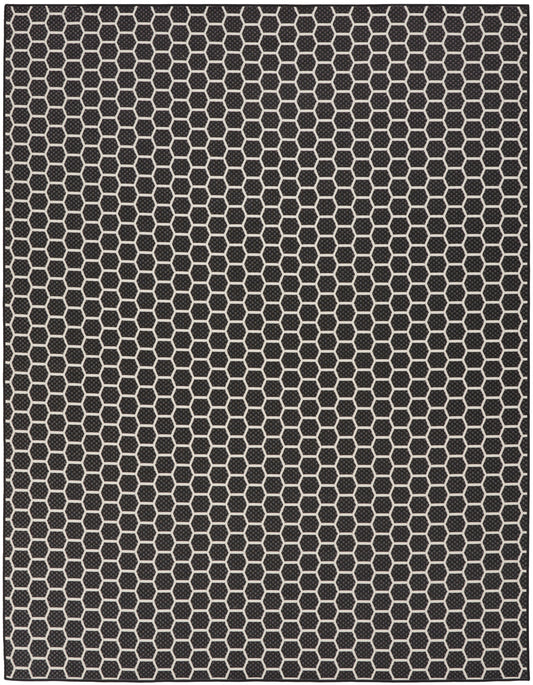Nourison Home Twist Reversible  Black  Contemporary
