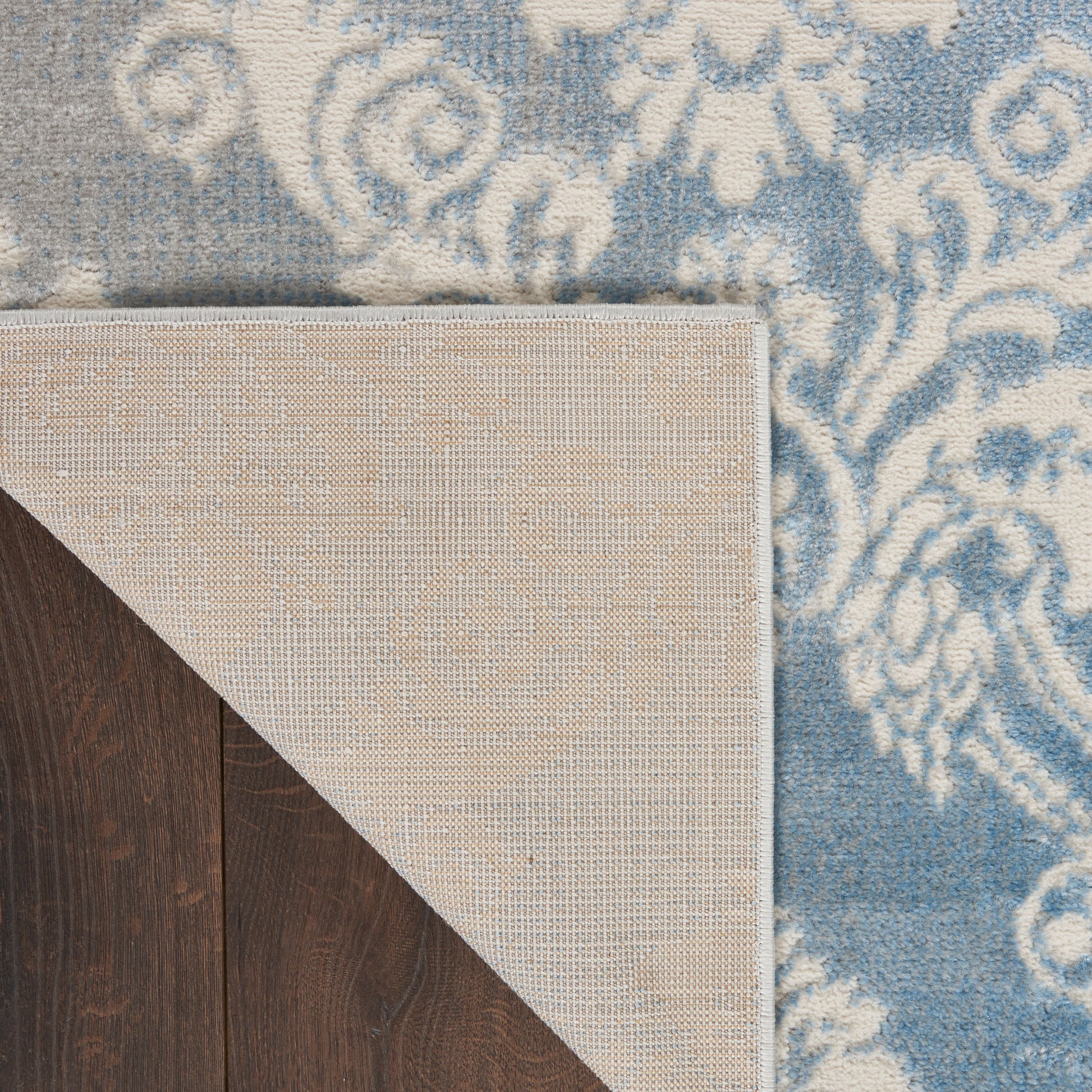 Nourison Home Elation  Ivory Blue  Traditional