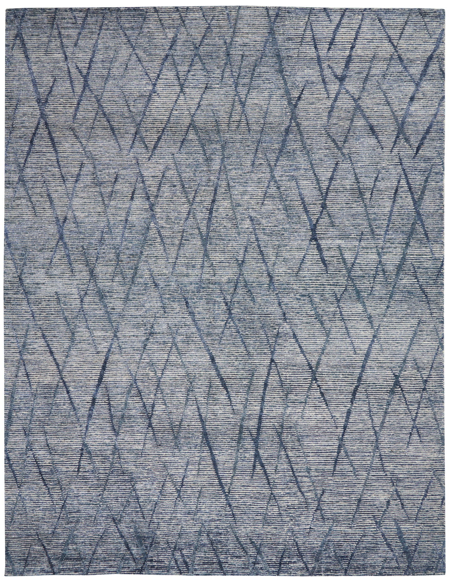 Nourison Home OCEAN OCP02 Indigo Contemporary Knotted Rugs