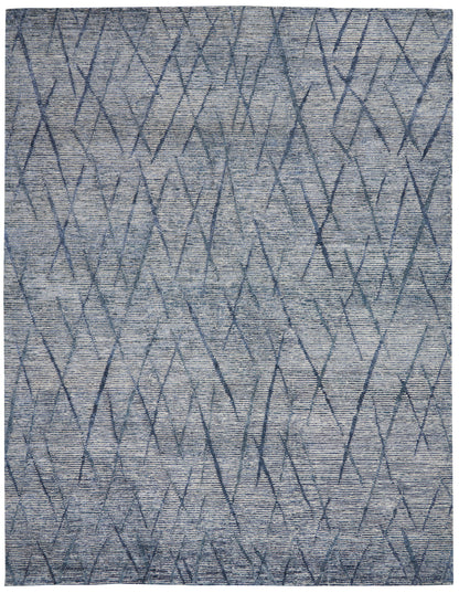 Nourison Home OCEAN OCP02 Indigo Contemporary Knotted Rugs