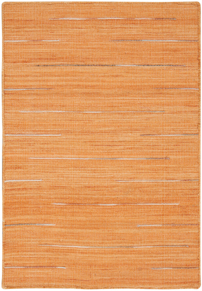 Nourison Home Interweave IWV01 Orange Contemporary Loom-woven Rug