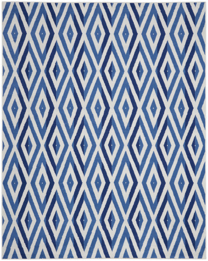 Nourison Home Whimsicle WHS04 Ivory Blue Contemporary Power-loomed Rug