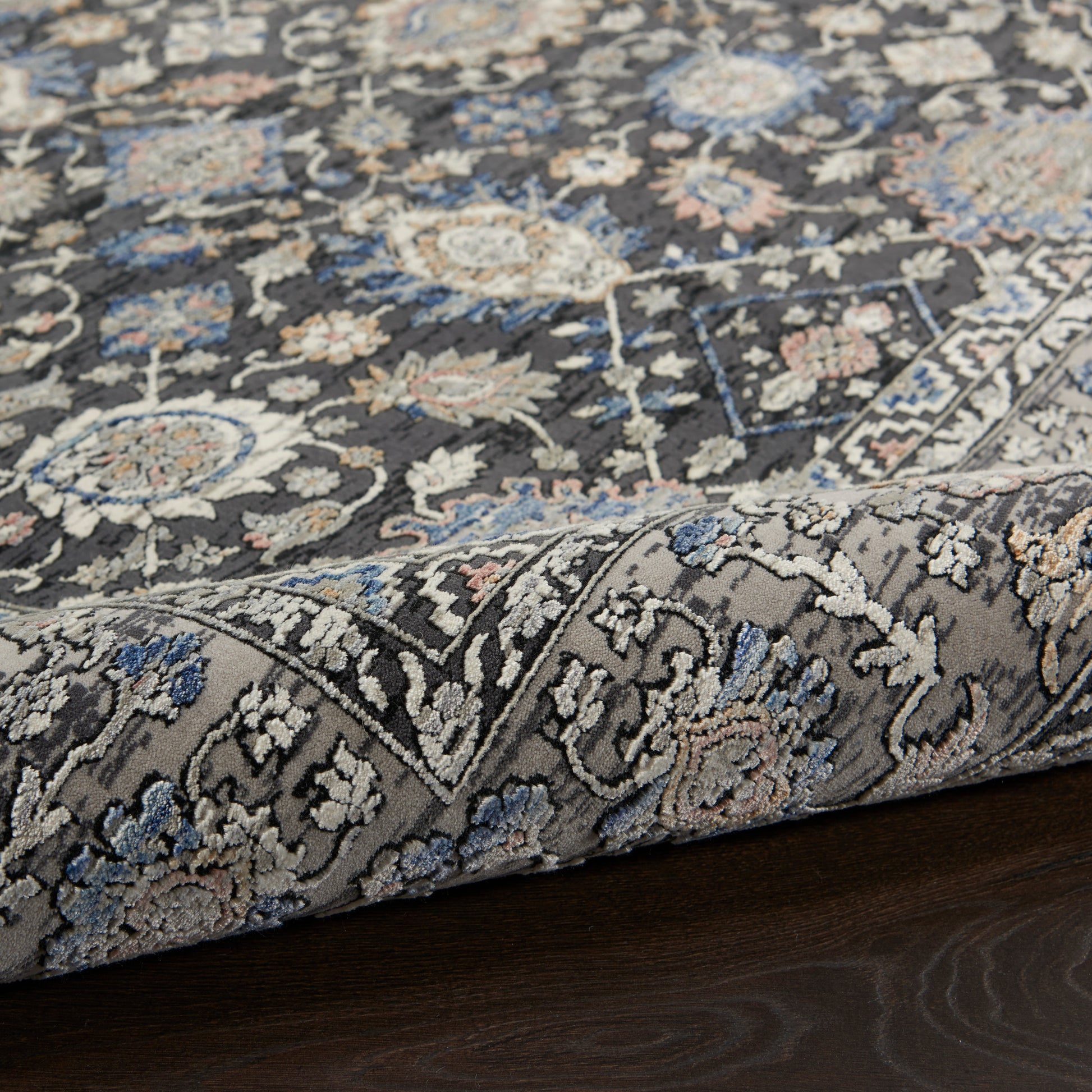 Nourison Home Starry Nights  Grey Blue  Traditional