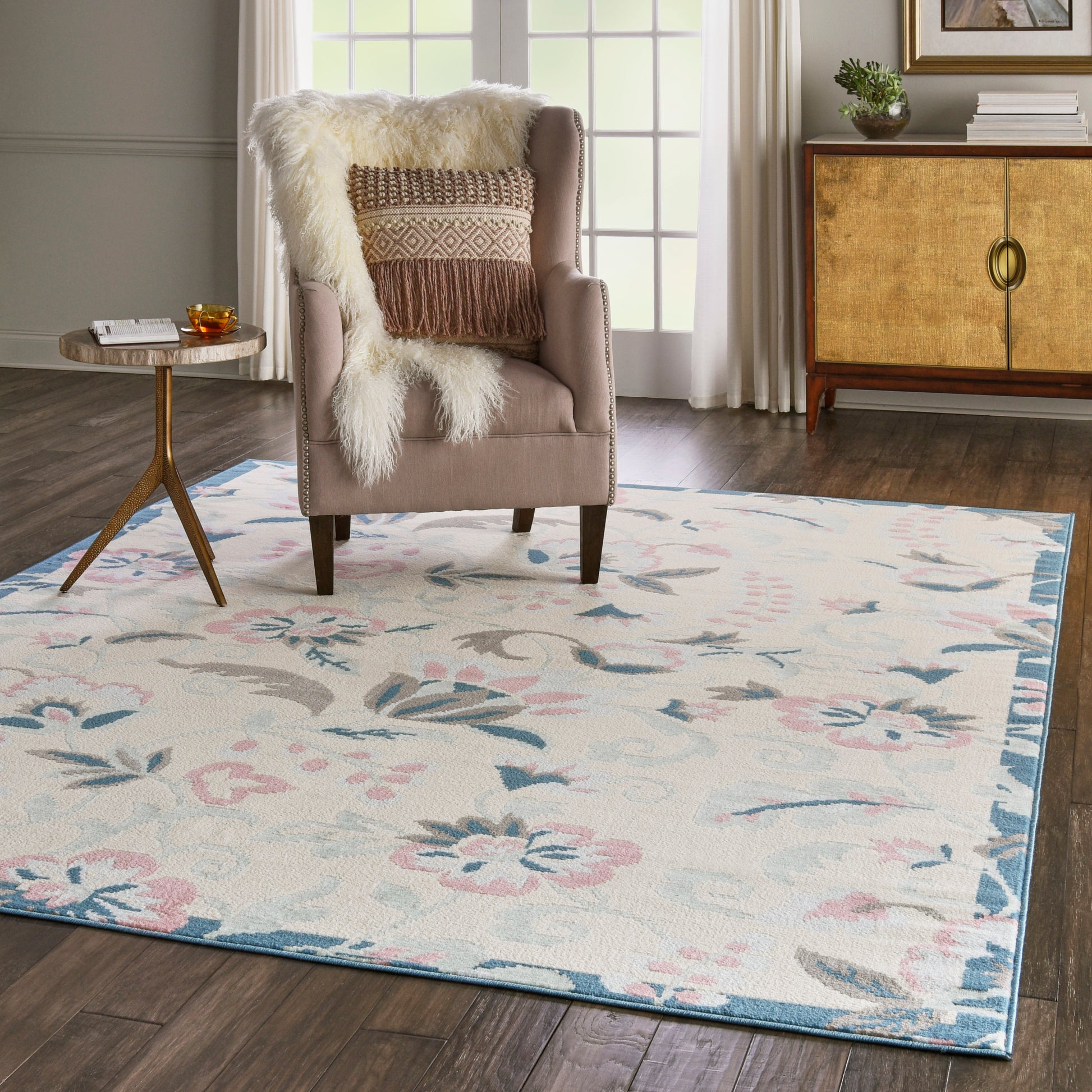 Nourison Home Jubilant  Ivory Multicolor  Contemporary