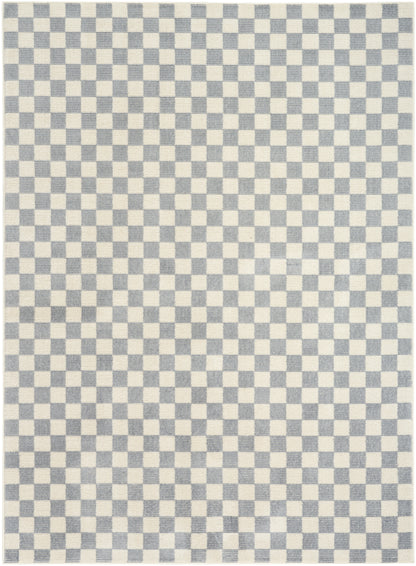 Nourison Home Serenity Home SRH10 Ivory Blue Contemporary Loom-woven Rug