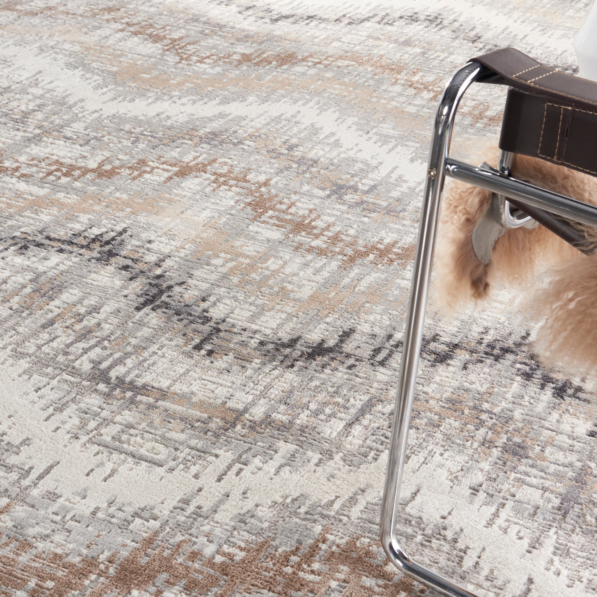 Nourison Home Elation  Grey Ivory  Contemporary