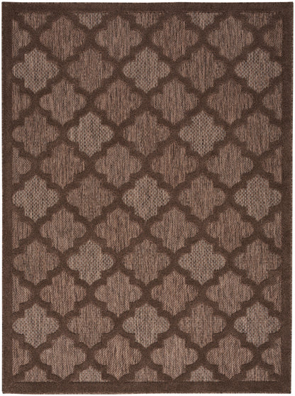 Nourison Home Easy Care NES01 Brown Contemporary Flat Weave Rug