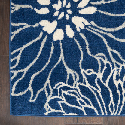 Nourison Home Passion  Navy Ivory  Contemporary