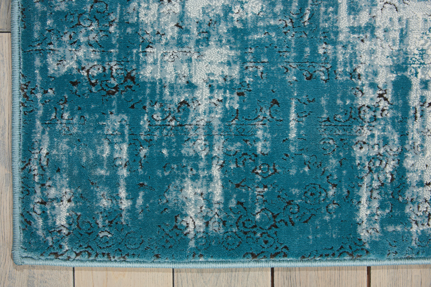 Nourison Home Karma  Ivory Blue  Transitional