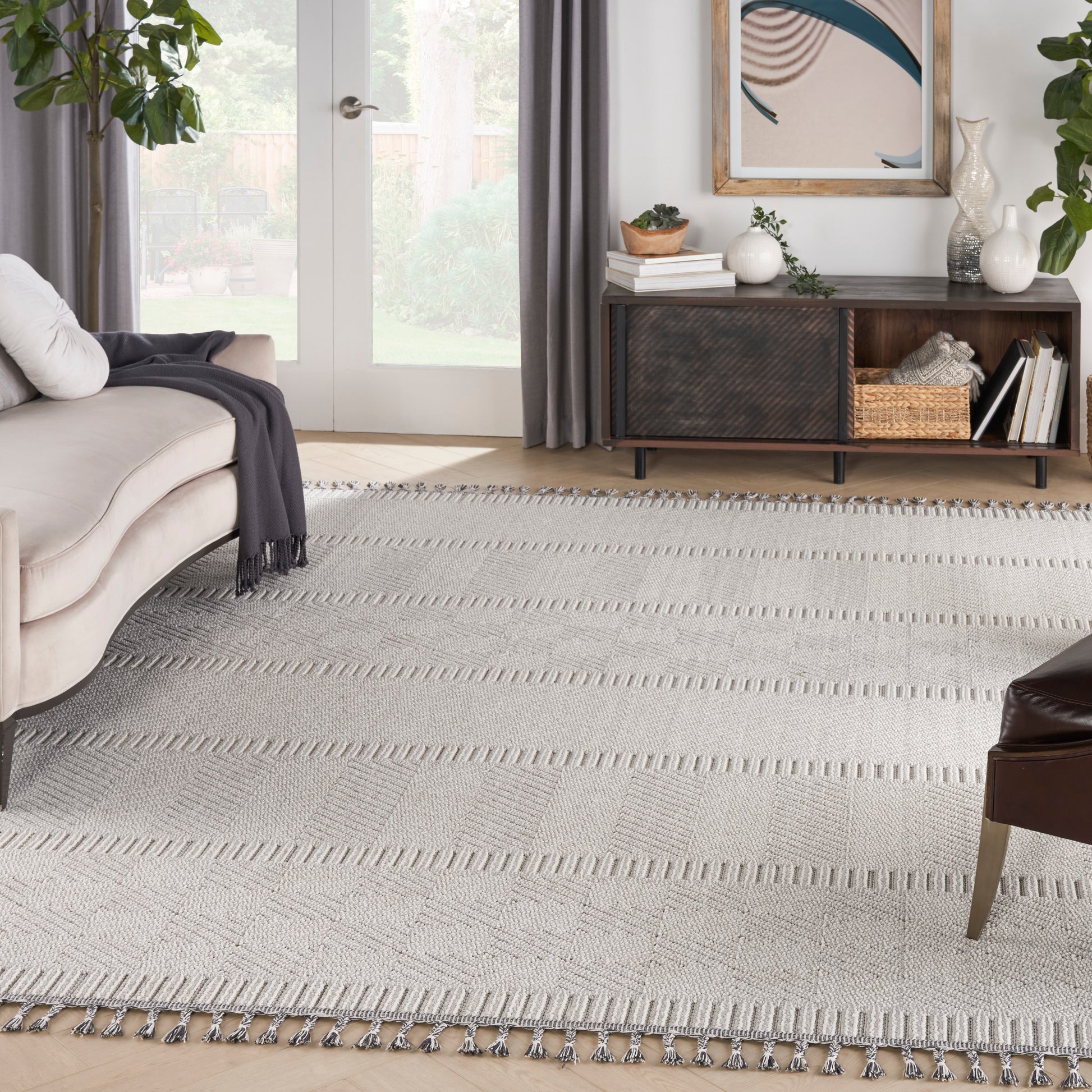 Nourison Home Paxton  Grey Ivory  Contemporary
