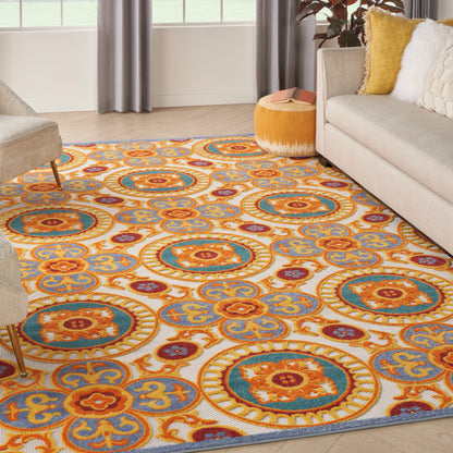 Nourison Home Aloha  Multicolor  Contemporary