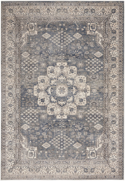 Nourison Home Quarry QUA07 Grey Ivory Transitional Power-loomed Rugs