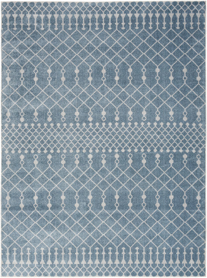 Nourison Home Astra Machine Washable ASW10 Blue Transitional Power-loomed Rug