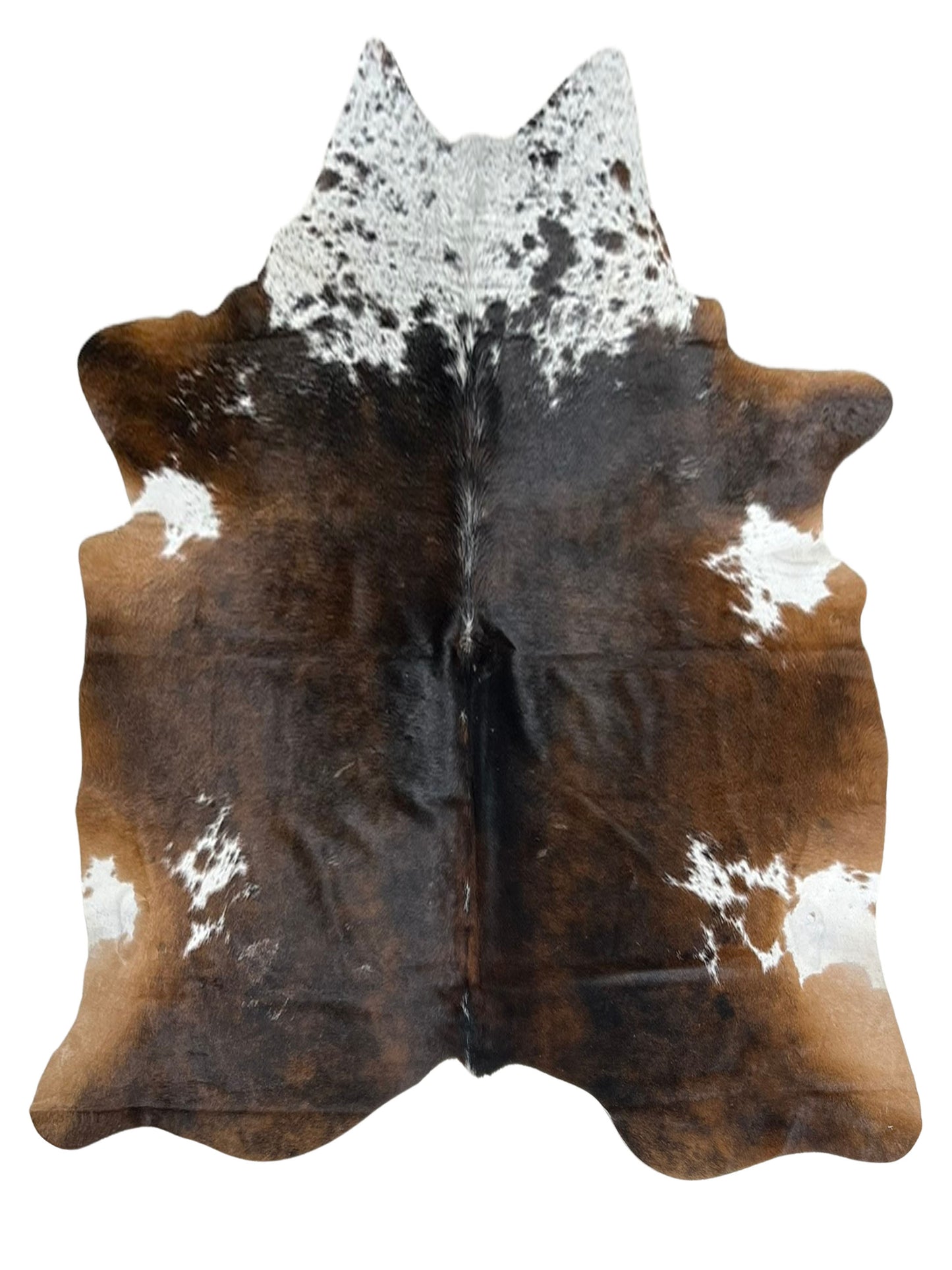 Artisan Claire 5550 Dk.Brown White Hair on Hide Cowhide Shape Rug
