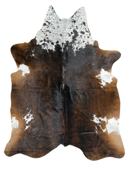 Artisan Claire 5550 Dk.Brown White Hair on Hide Cowhide Shape Rug