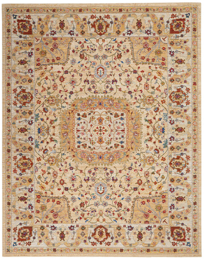 Nourison Home Majestic MST03 Sand Traditional Loom-woven Rug