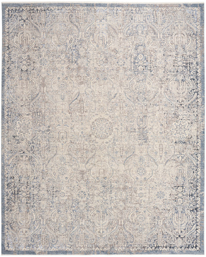 Nourison Home Sultana SLL03 Grey Blue Traditional Machine Woven Rug