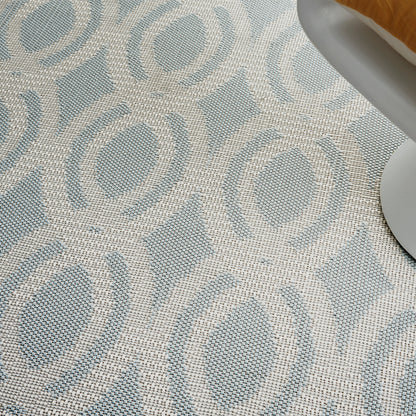Nourison Home Aruba  Light Blue Cream  Contemporary