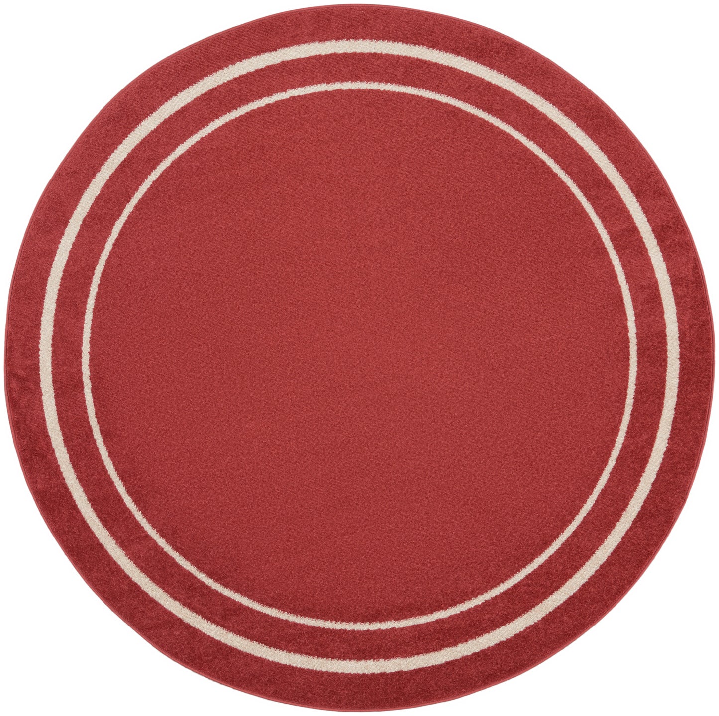 Nourison Home Nourison Essentials NRE02 Brick Ivory Contemporary Power-loomed Rug