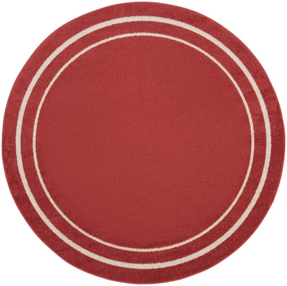 Nourison Home Nourison Essentials NRE02 Brick Ivory Contemporary Power-loomed Rug