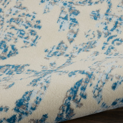 Nourison Home Jubilant  Ivory Blue  Transitional