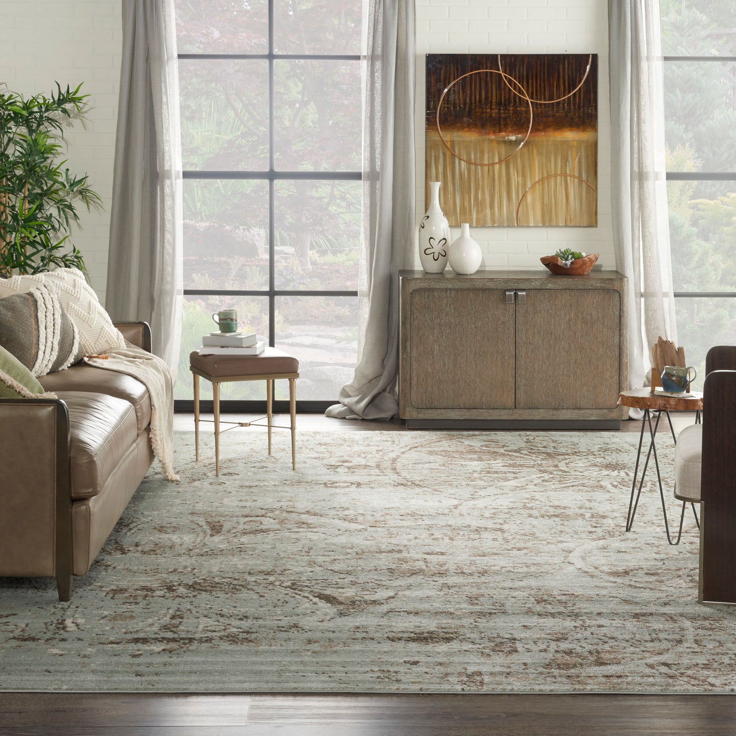 Nourison Home Euphoria  Grey  Transitional