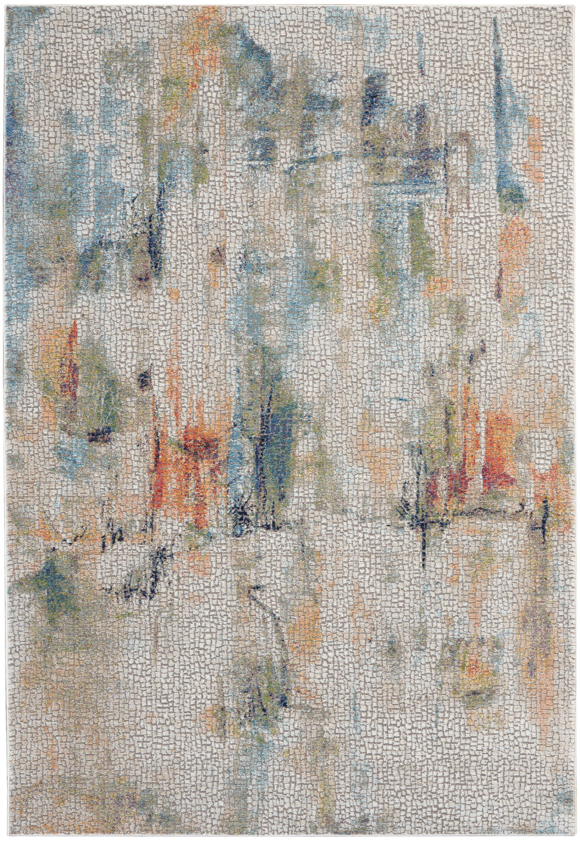 Nourison Home Ankara Global  Ivory Multicolor  Contemporary