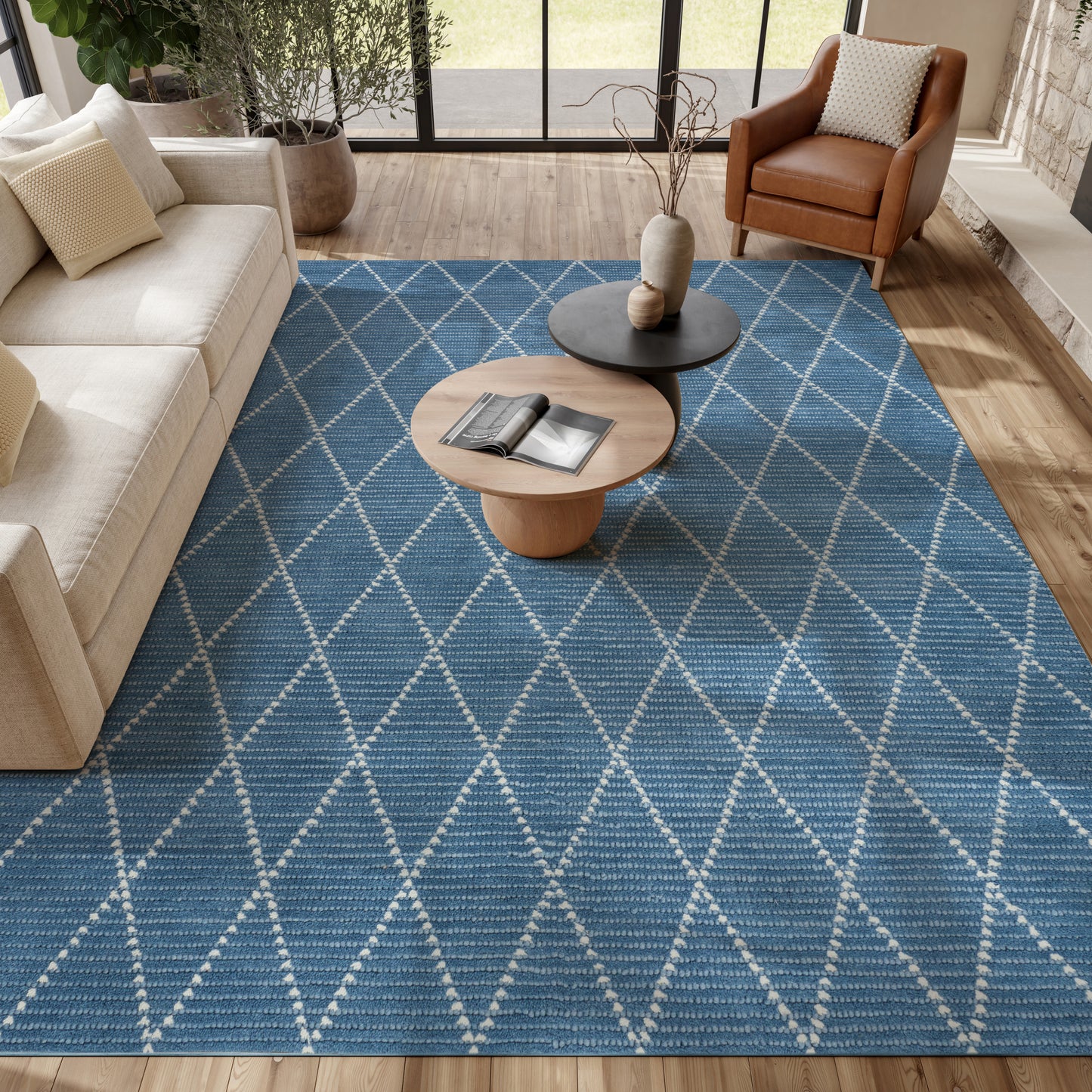 Nourison Home Azure  Navy  Contemporary