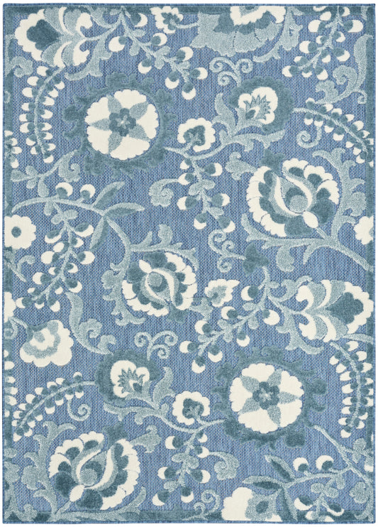 Nourison Home Aloha  Blue  Contemporary