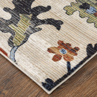 Feizy Melrose 39P1F Ivory Multi Transitional/Bohemian & Eclect Machinemade Rug - Rugs - Feizy - Atlanta Designer Rugs