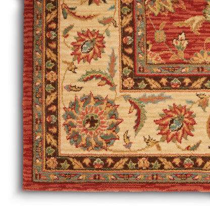 Nourison Home Living Treasures  Rust  Traditional