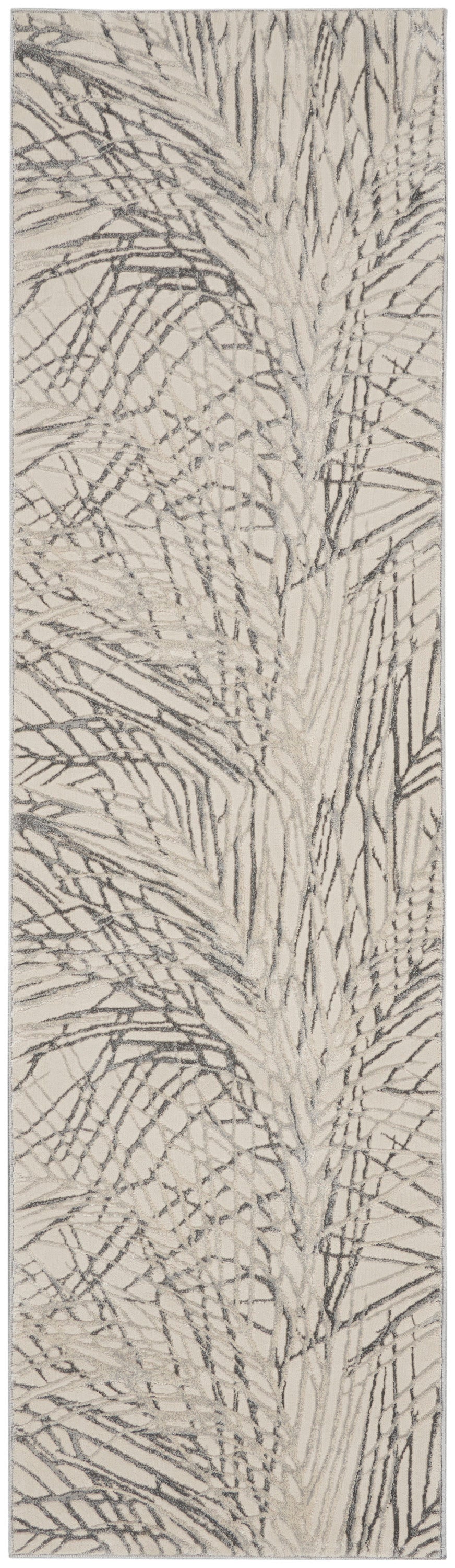 Nourison Home Rustic Textures RUS17 Ivory Grey Contemporary Power-loomed Rugs