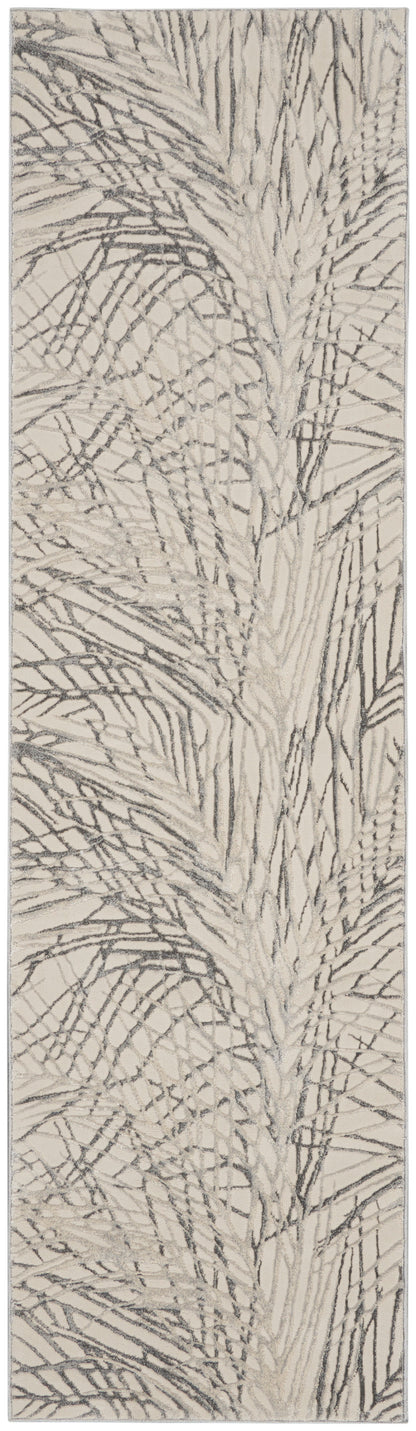 Nourison Home Rustic Textures RUS17 Ivory Grey Contemporary Power-loomed Rugs