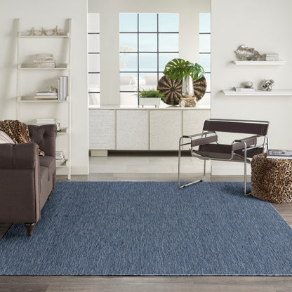 Nourison Home Washable Solutions  Navy Blue  Contemporary