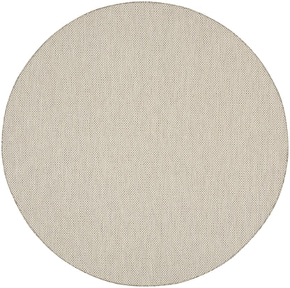 Nourison Home Courtyard COU01 Ivory Silver Contemporary Power-loomed Rug