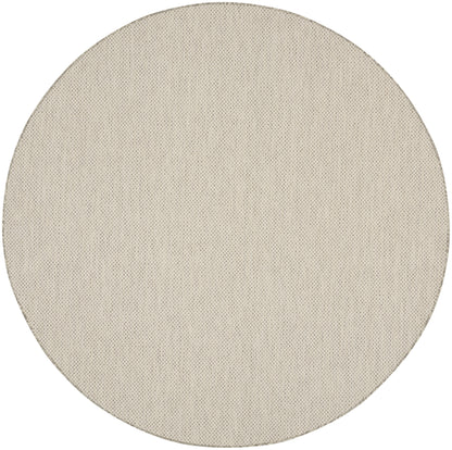 Nourison Home Courtyard COU01 Ivory Silver Contemporary Power-loomed Rug