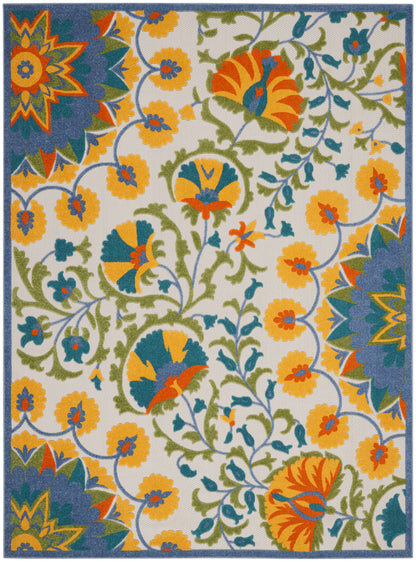 Nourison Home Aloha ALH22 Multicolor Contemporary Power-loomed Rugs