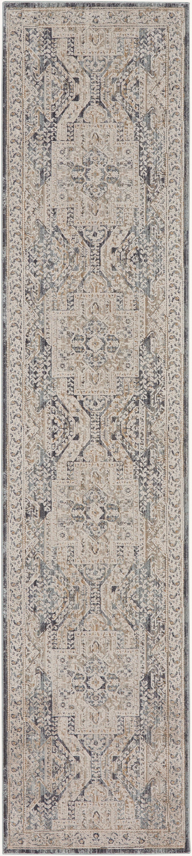Nourison Home Lynx LNX01 Ivory Charcoal Transitional Power-loomed Rug