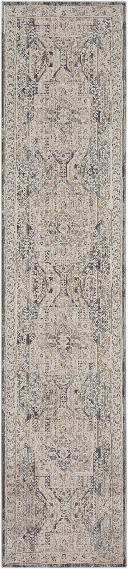 Nourison Home Lynx LNX01 Ivory Charcoal Transitional Power-loomed Rug