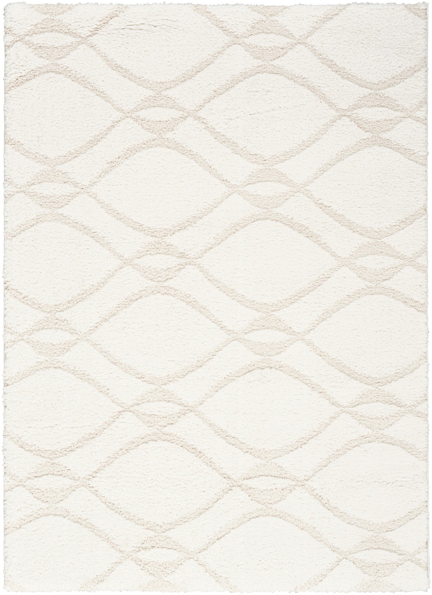 Nourison Home Modern Shag  Ivory Beige  Contemporary