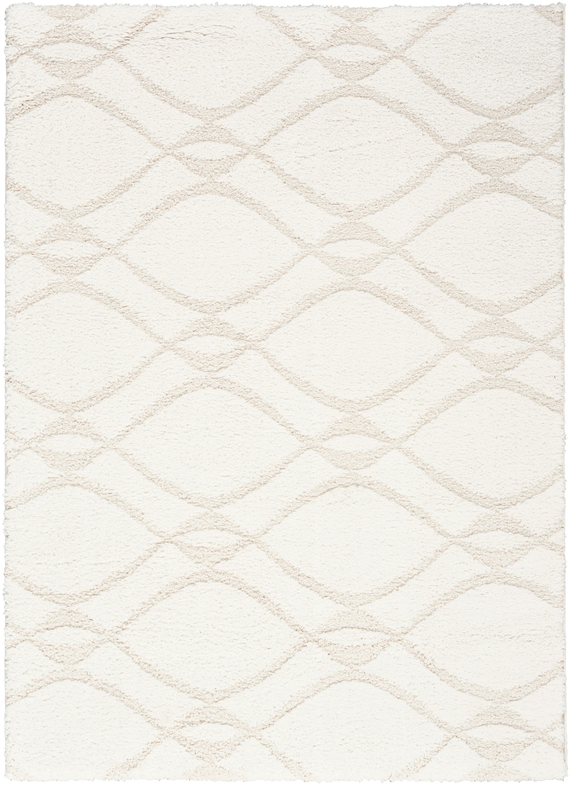 Nourison Home Modern Shag  Ivory Beige  Contemporary