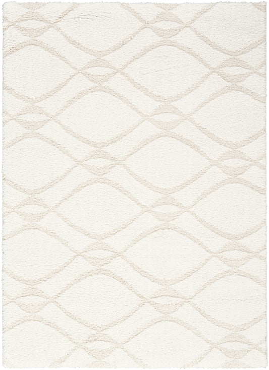 Nourison Home Modern Shag  Ivory Beige  Contemporary