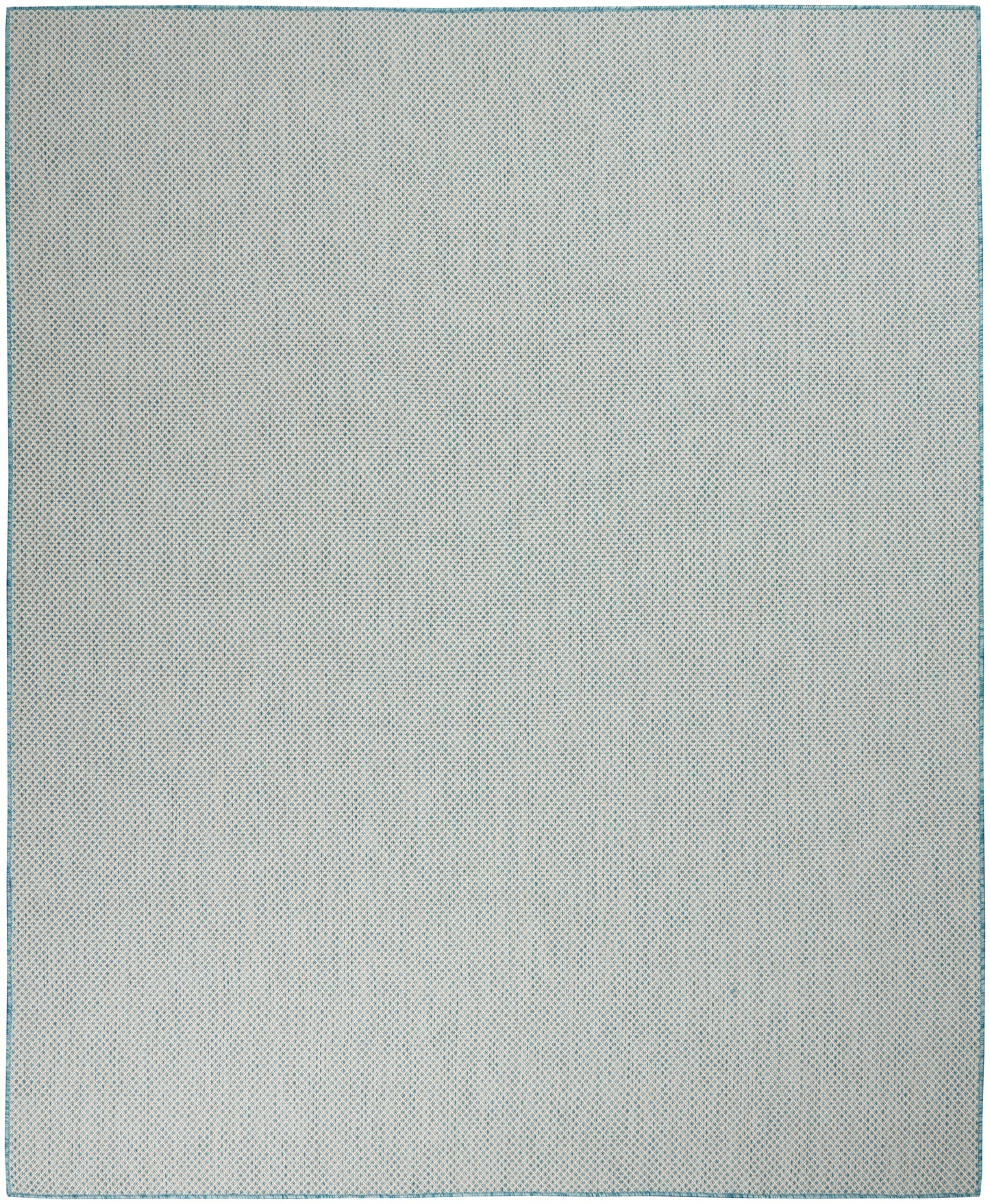 Nourison Home Courtyard COU01 Ivory Aqua Contemporary Power-loomed Rug