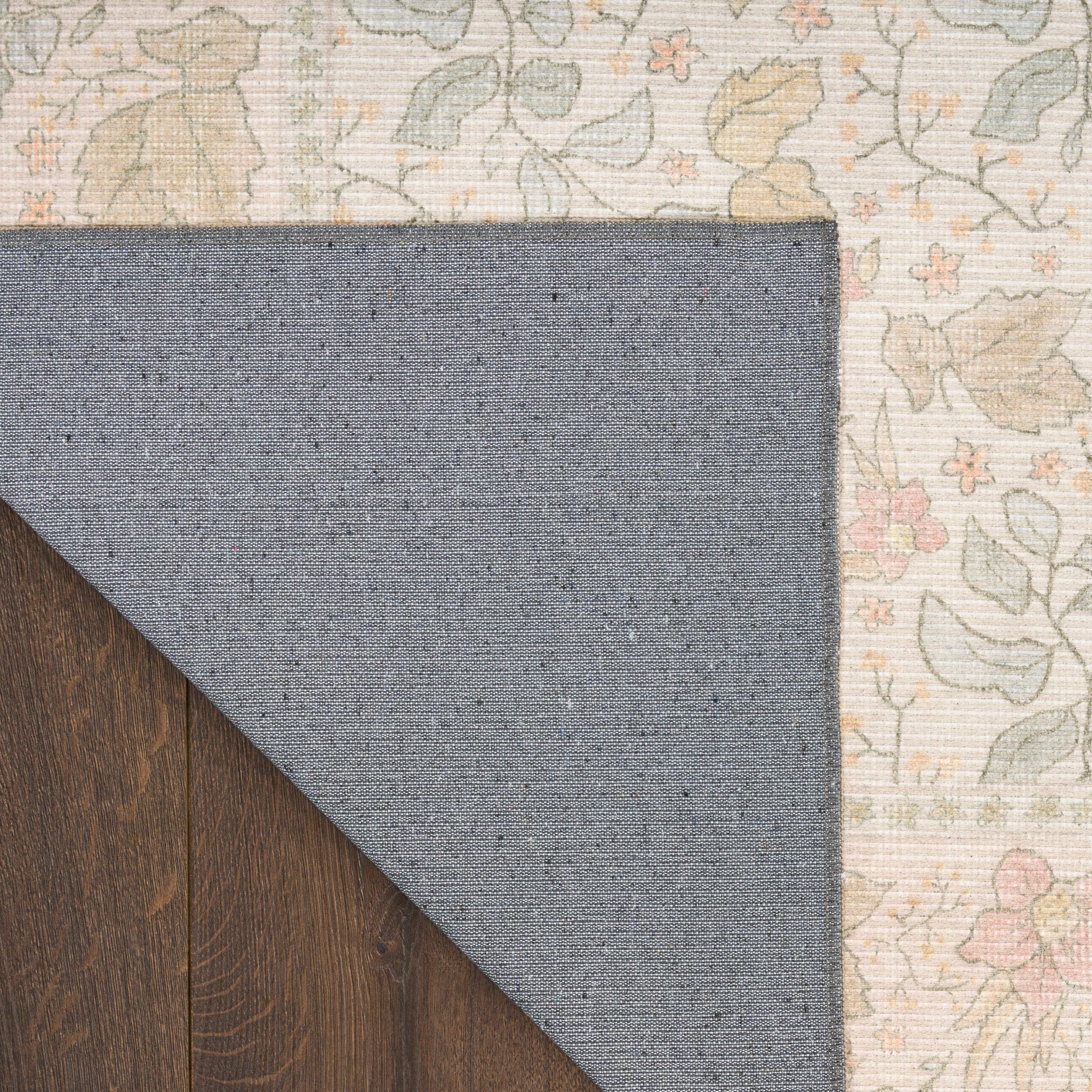 Nourison Home Botanical Washables  Beige Multicolor  Contemporary