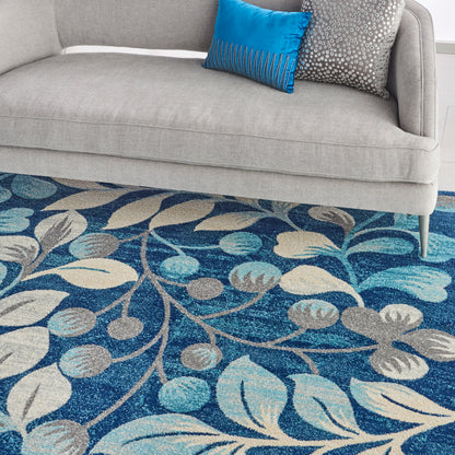 Nourison Home Tranquil  Navy  Contemporary