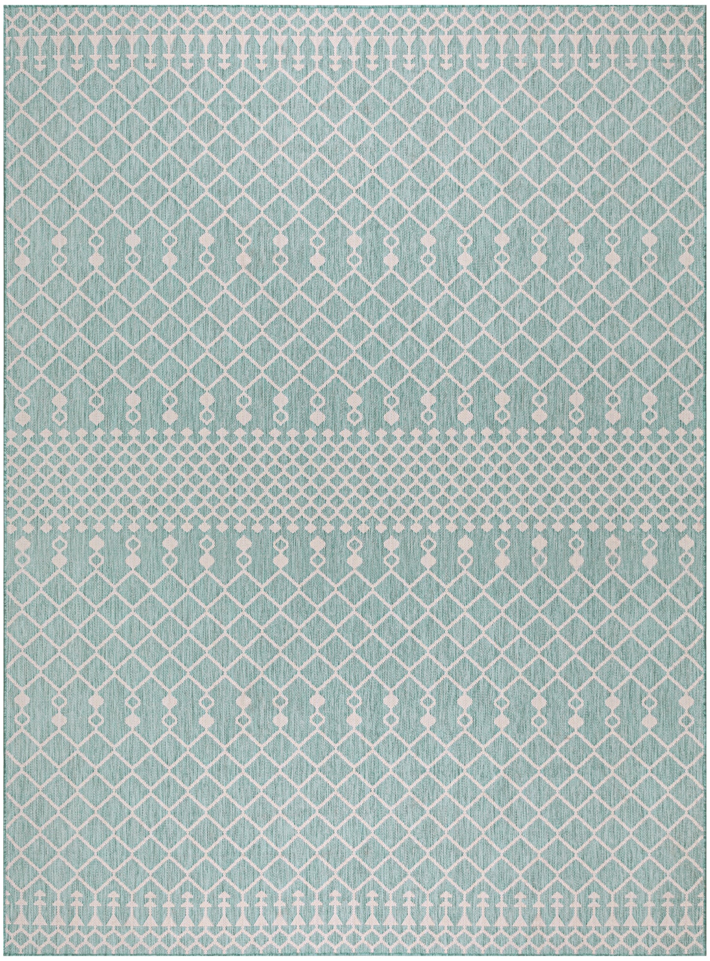 Nourison Home Positano POS02 Aqua Contemporary Power-loomed Rug