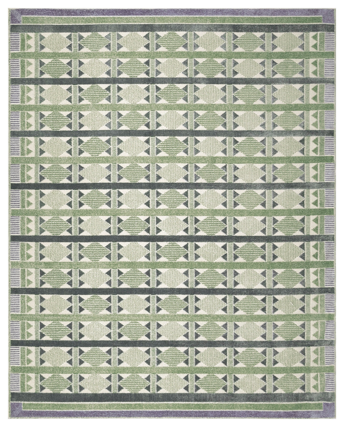 Nourison Home Nordic  Green Blue  Contemporary